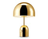 modern gold acrylic dome table lamp