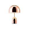 modern gold acrylic dome table lamp