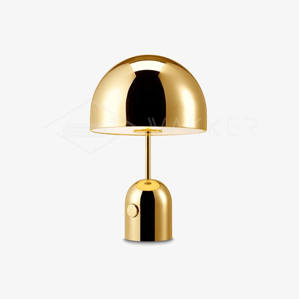 modern gold acrylic dome table lamp