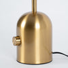 modern gold acrylic dome table lamp