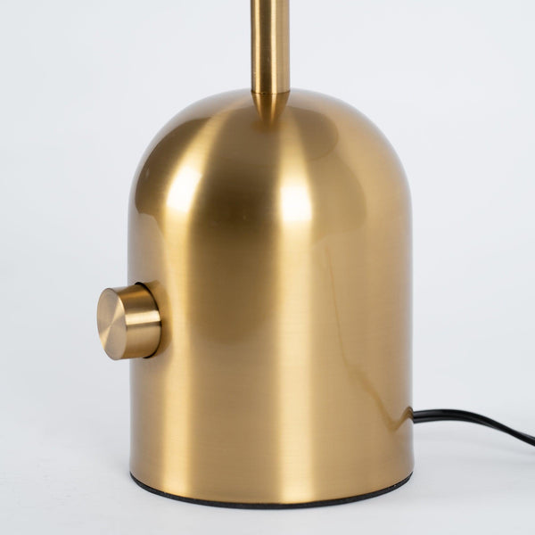 modern gold acrylic dome table lamp