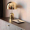 modern gold acrylic dome table lamp