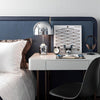 modern gold acrylic dome table lamp