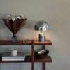 modern gold acrylic dome table lamp