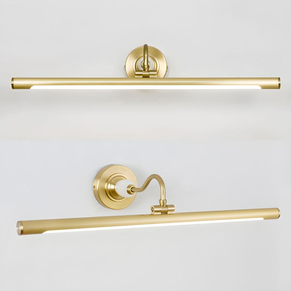 modern gold acrylic linear led wall light