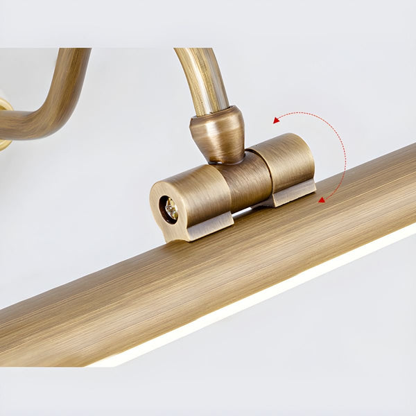 modern gold acrylic linear led wall light