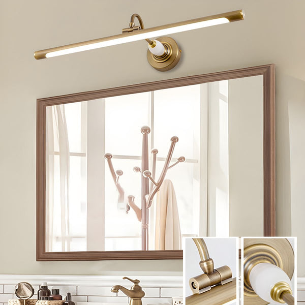 modern gold acrylic linear led wall light