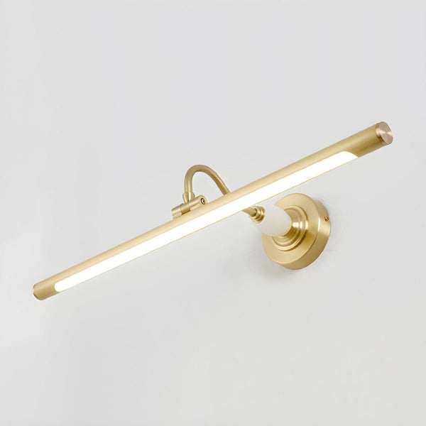 modern gold acrylic linear led wall light