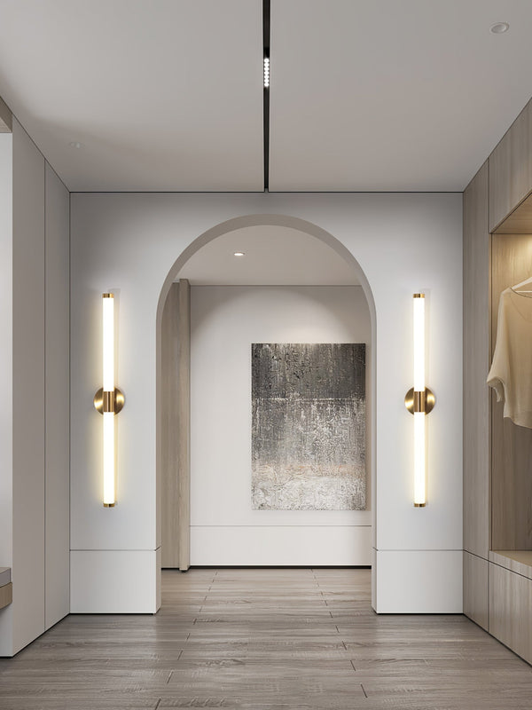 modern gold acrylic linear led wall sconce 2