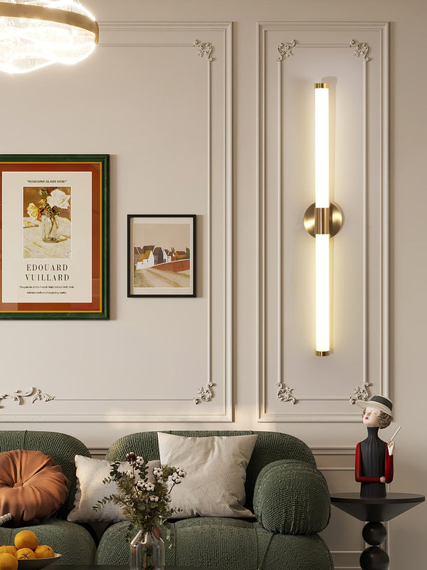 modern gold acrylic linear led wall sconce 2