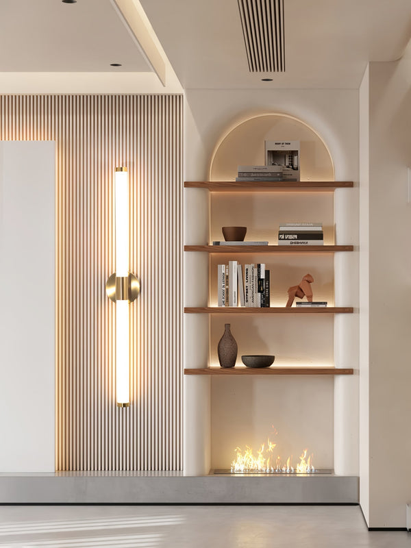 modern gold acrylic linear led wall sconce 2