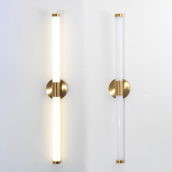 modern gold acrylic linear led wall sconce 2