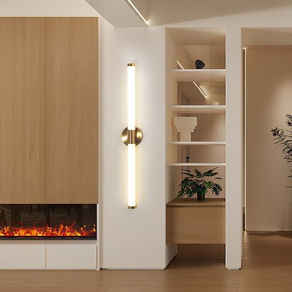 modern gold acrylic linear led wall sconce 2