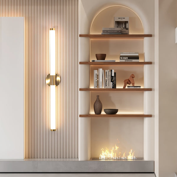modern gold acrylic linear led wall sconce 2