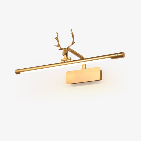 modern gold acrylic stag horn led wall light