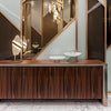 modern gold alabaster rock chandelier