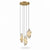modern gold alabaster rock chandelier