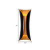 modern gold black flame art wall sconce