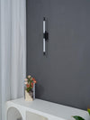 modern gold iron acrylic linear led wall sconce