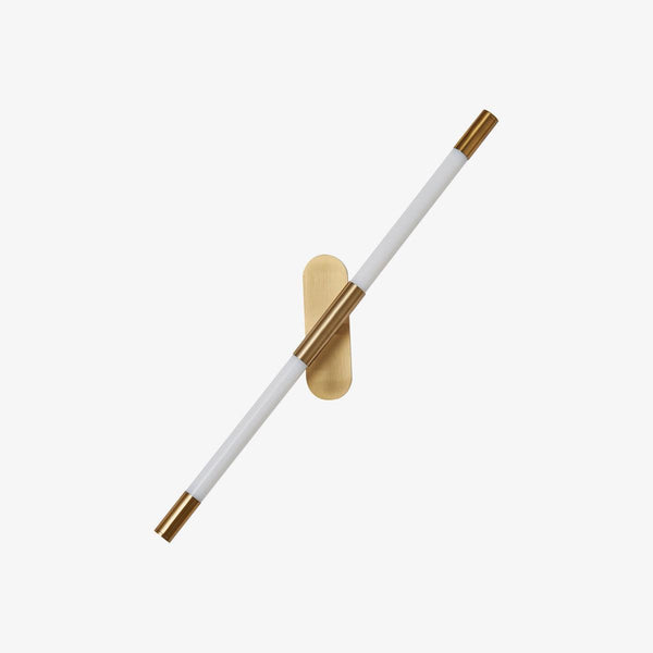 modern gold iron acrylic linear led wall sconce
