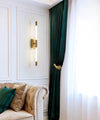 modern gold iron acrylic linear led wall sconce