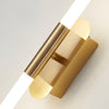 modern gold iron acrylic linear led wall sconce