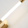 modern gold iron acrylic linear led wall sconce