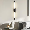 modern gold iron acrylic linear led wall sconce