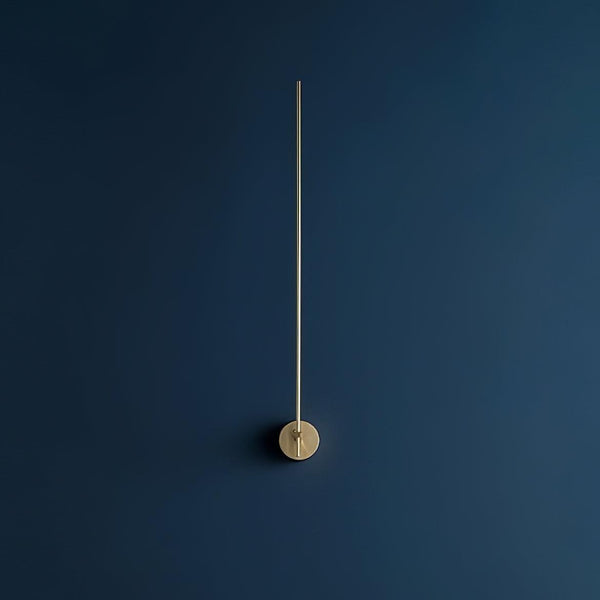 modern gold iron acrylic stick wall sconce