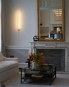 modern gold iron acrylic stick wall sconce