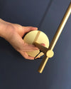 modern gold iron acrylic stick wall sconce