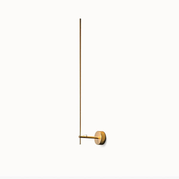 modern gold iron acrylic stick wall sconce