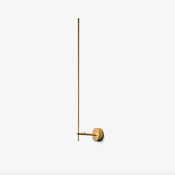 modern gold iron acrylic stick wall sconce