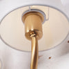 modern gold iron fabric two light wall sconce