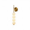 modern gold iron opal glass abacus wall sconce