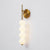 modern gold iron opal glass abacus wall sconce