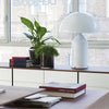 modern gold plated metal dome table lamp