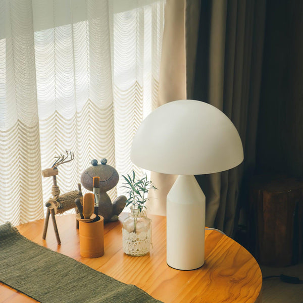 modern gold plated metal dome table lamp