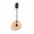 modern gold travertine disc led wall sconce