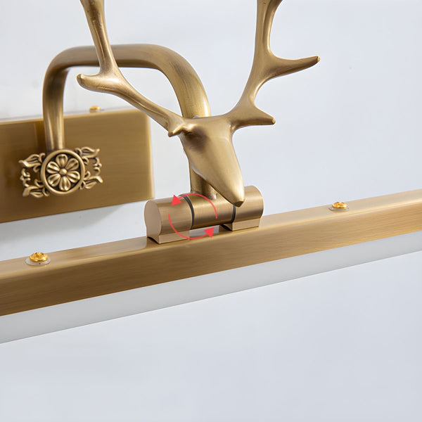 modern gold white acrylic antler led wall lamp