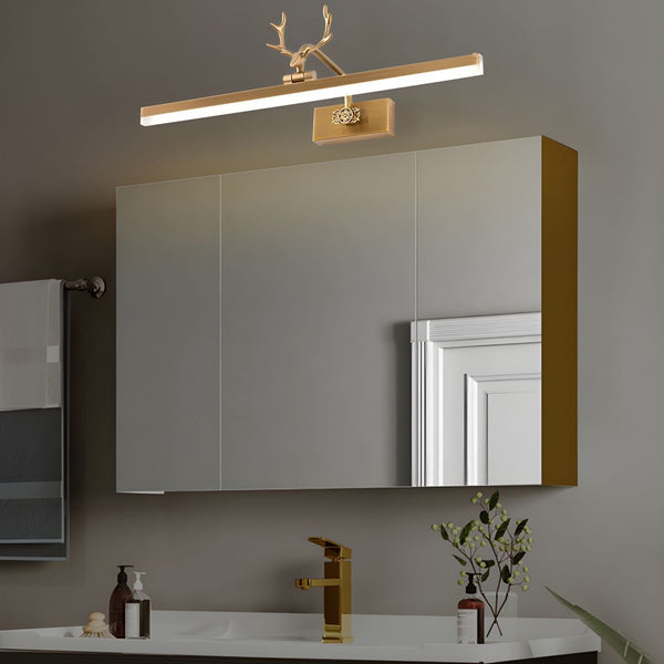 modern gold white acrylic antler led wall lamp
