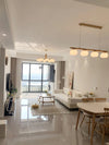 modern gold white cotton ball chandelier