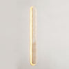 modern honed yellow travertine sculptural led wall sconce