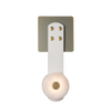 modern leather alabaster led sconce