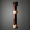 modern leather alabaster led sconce