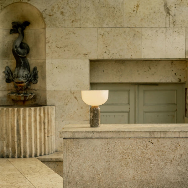 modern marble acrylic cordless table lamp