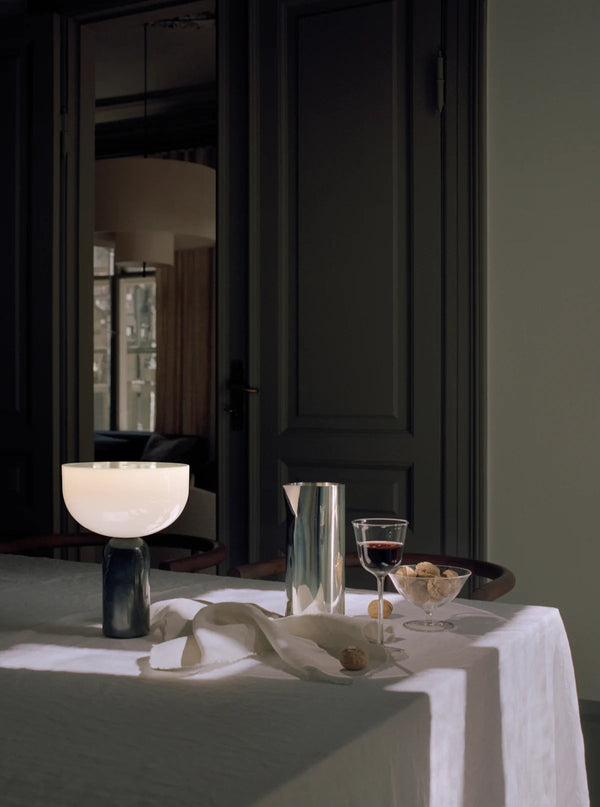 modern marble acrylic cordless table lamp