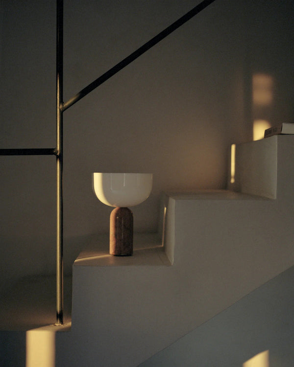 modern marble acrylic cordless table lamp