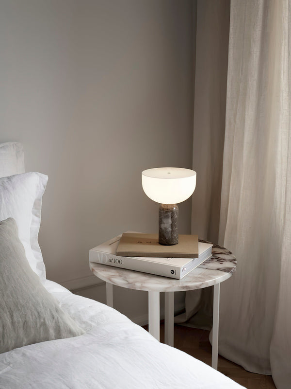 modern marble acrylic cordless table lamp