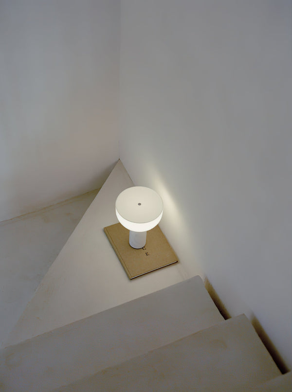 modern marble acrylic cordless table lamp
